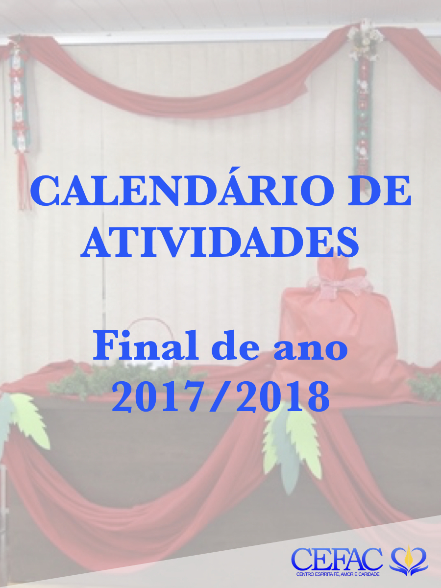 Calendário de final de ano