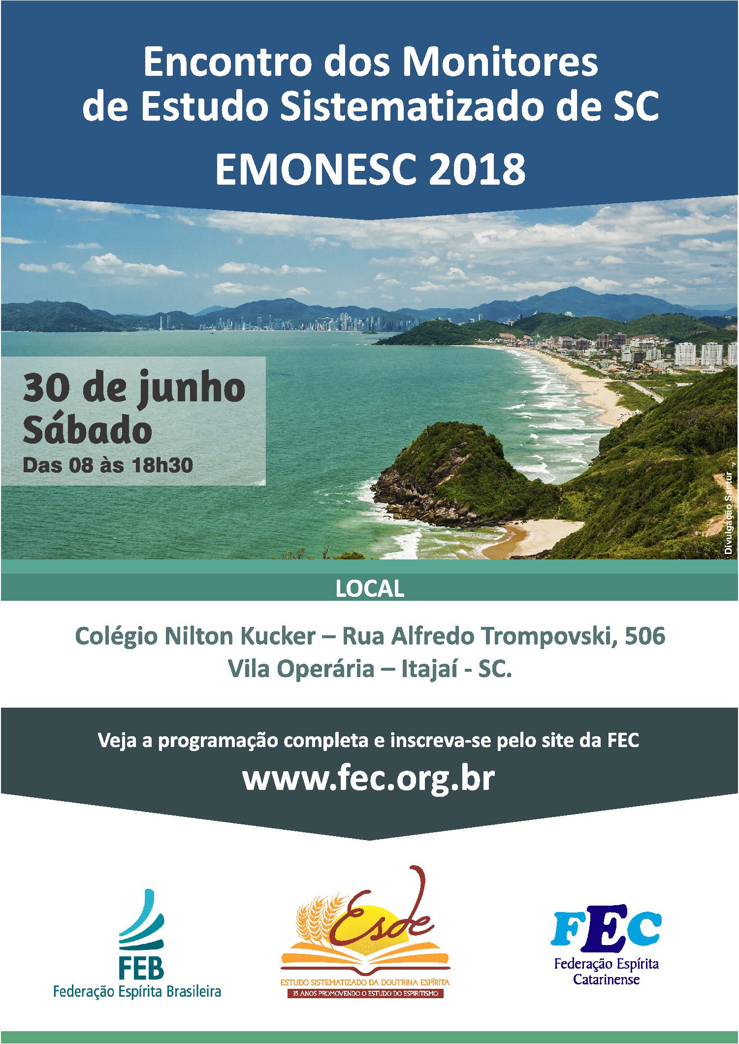 Encontro dos Monitores de Estudo Sistematizado de SC – EMONESC 2018