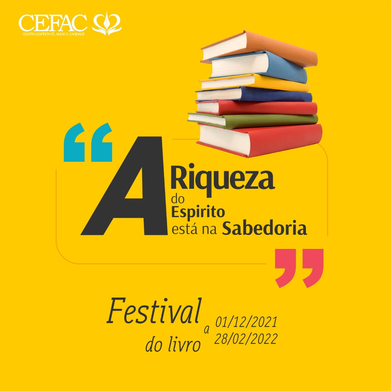 Nosso Festival do Livro vai até 28/02/2022.