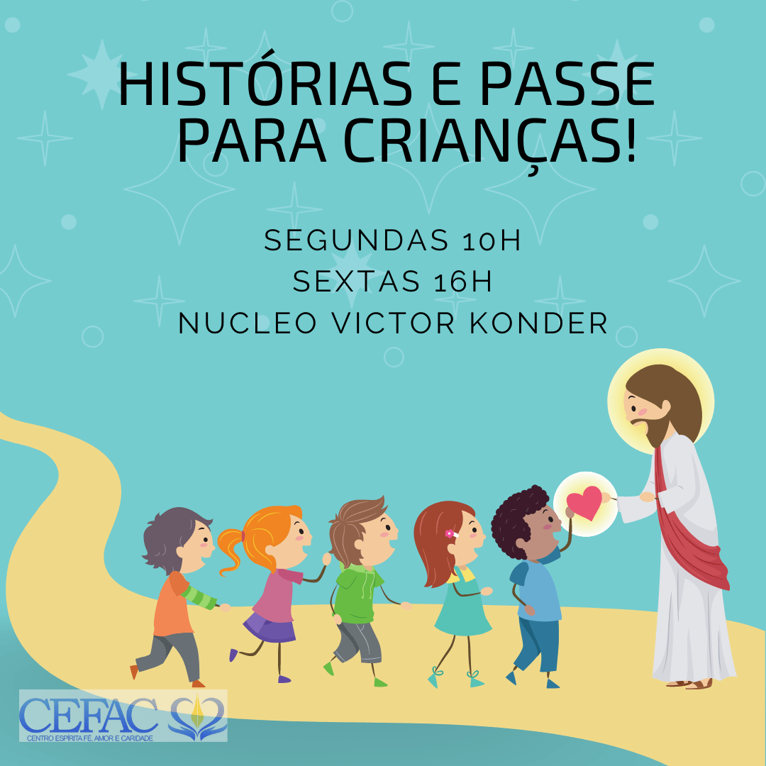 Estamos de volta com Histórias e passe para crianças