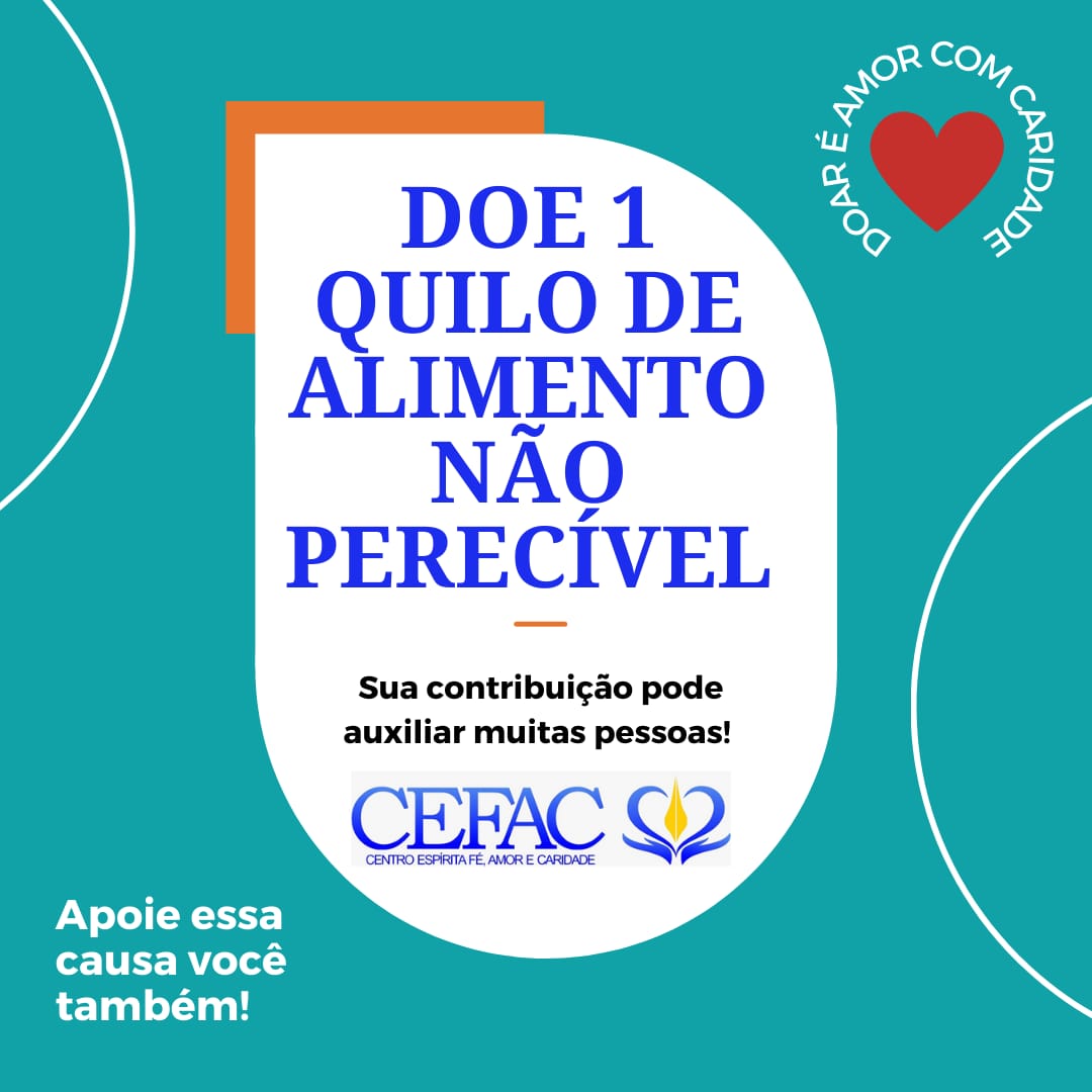 Campanha de arrecadação de alimento não perecível
