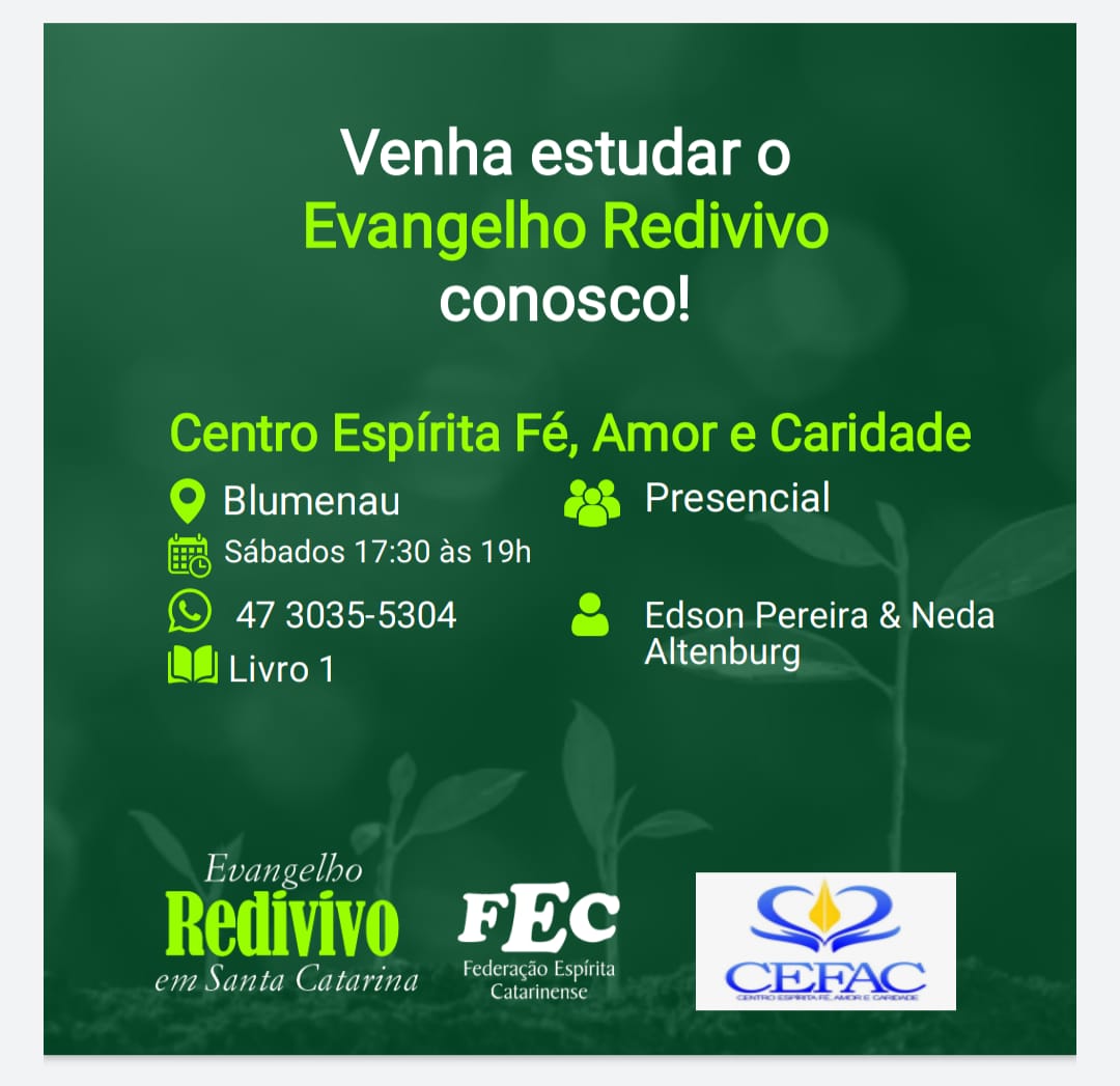 Comece agora a estudar o Evangelho Redivivo