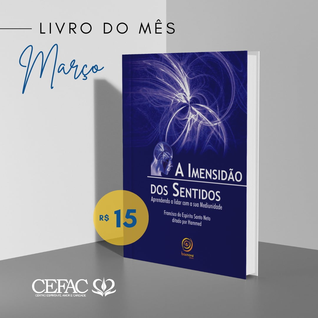 O livro do mês de março já chegou!