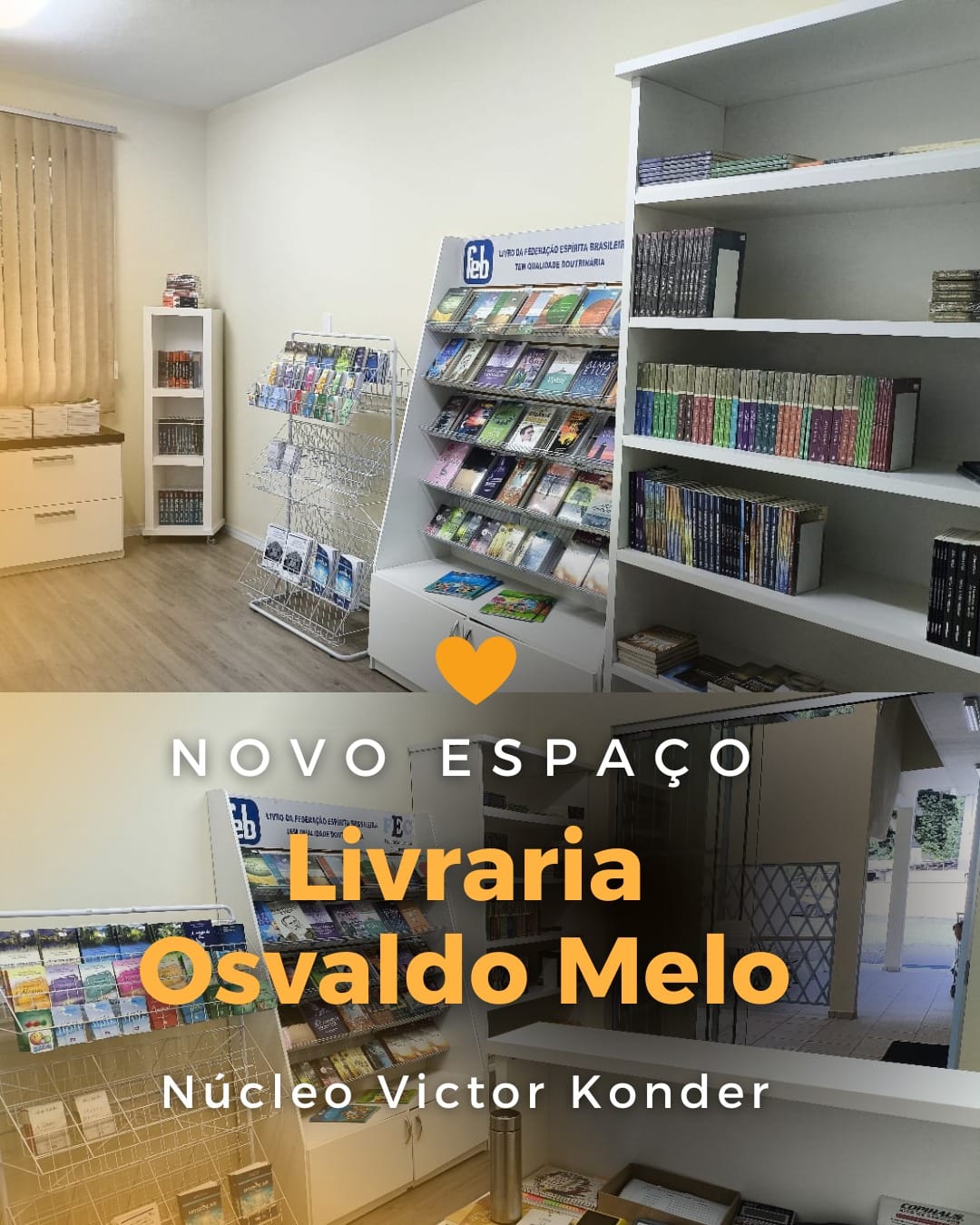 Venha conhecer o novo espaço da Livraria Osvaldo de Melo
