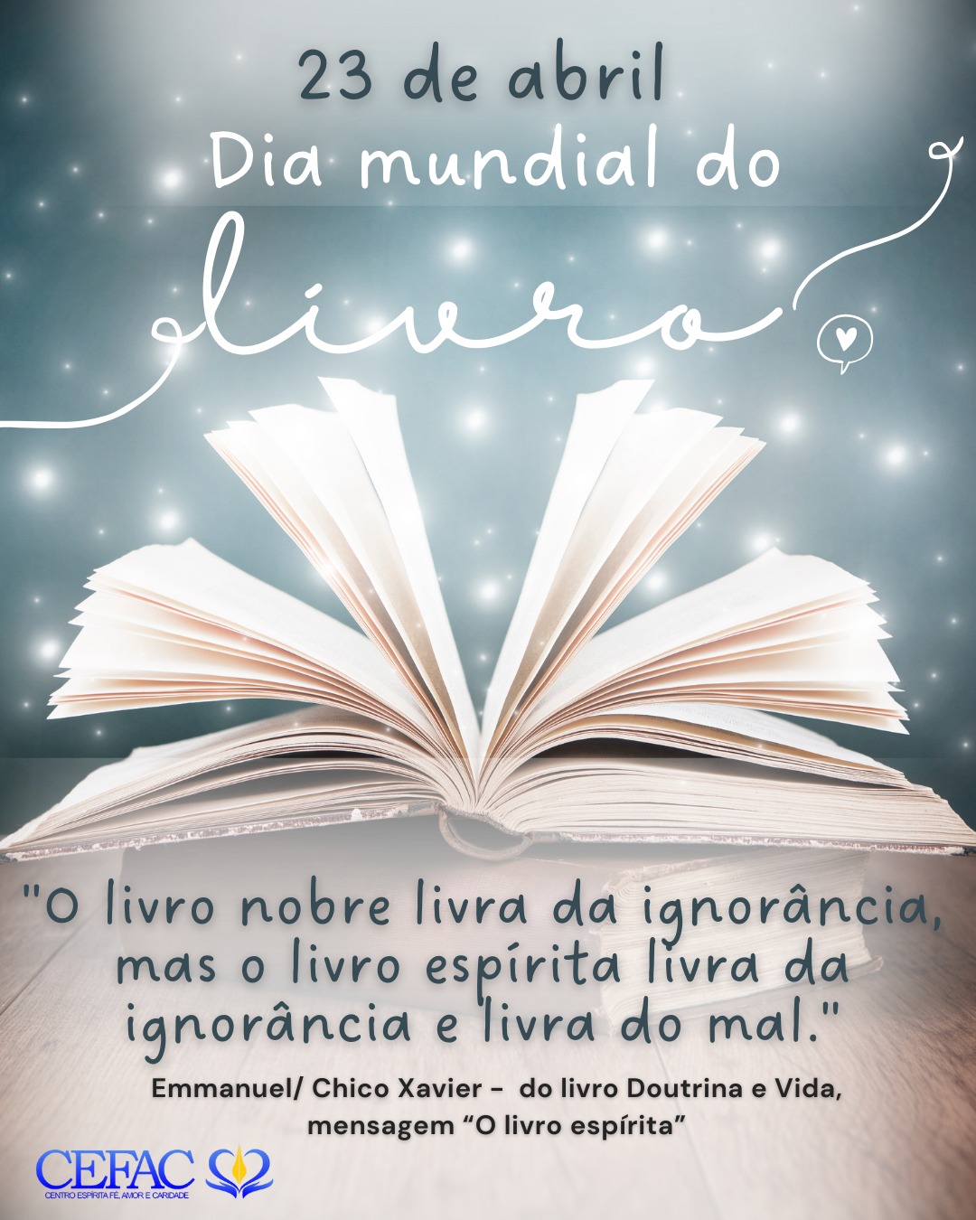 “Cada livro edificante é porta libertadora…”