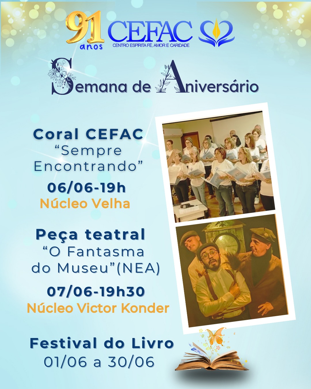 CEFAC 91 ANOS! Semana especial de aniversário