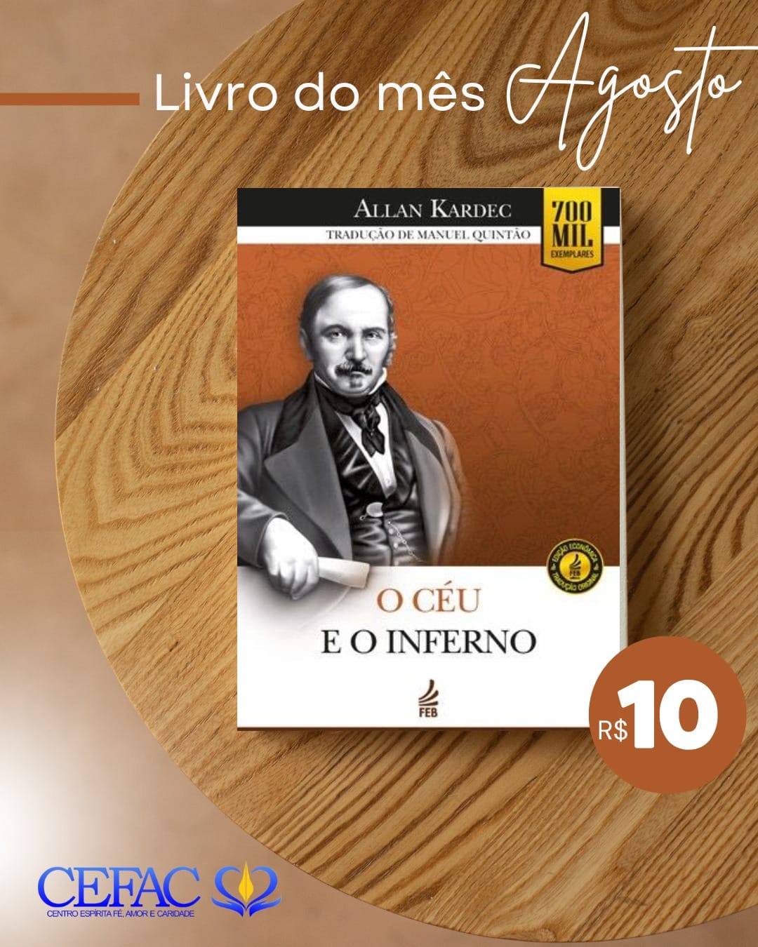 ESPECIAL CODIFICAÇÃO ESPÍRITA: LIVRO DO MÊS JÁ ESTÁ EM NOSSAS LIVRARIAS!