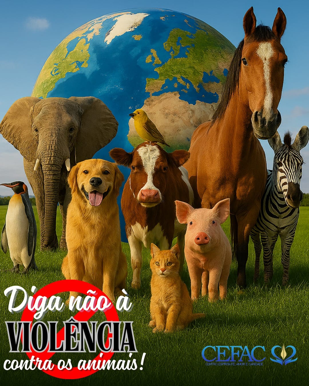 Esclareça-se e também diga NÃO à violência contra os animais.