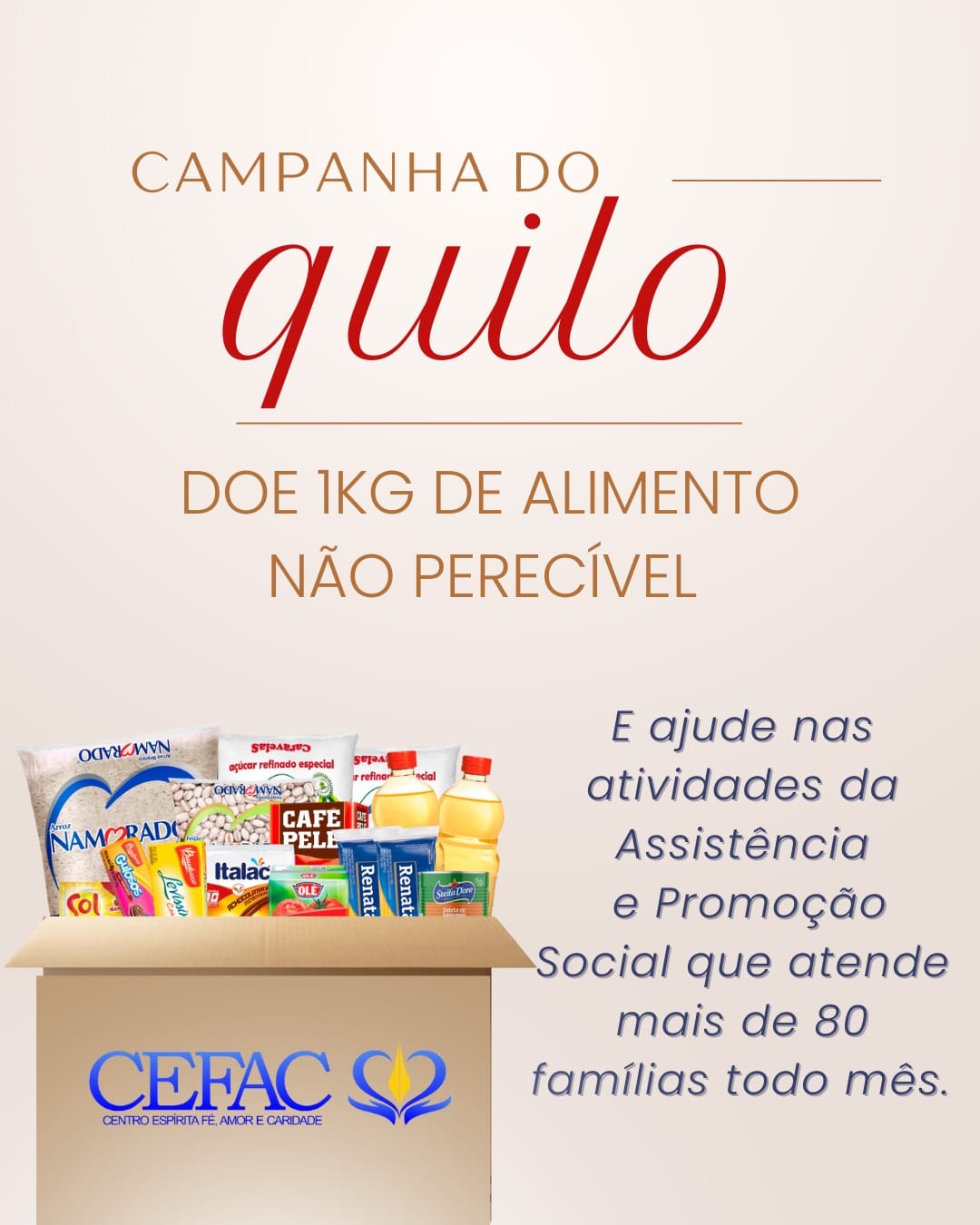 Caridade é o amor em ação…