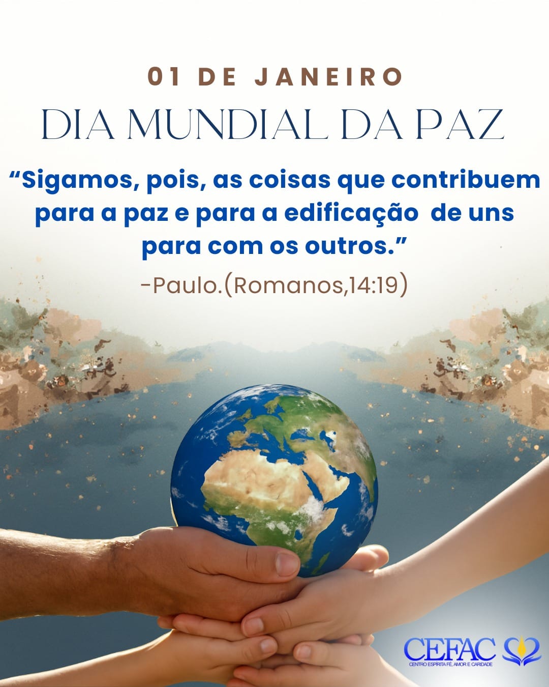 “Deixo-vos a paz, a minha paz vos dou…” (Jesus, Jo 14:27).