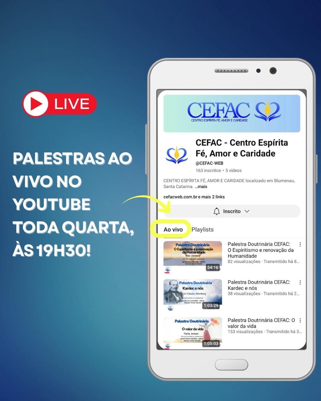 Conheça nosso Canal no YouTube