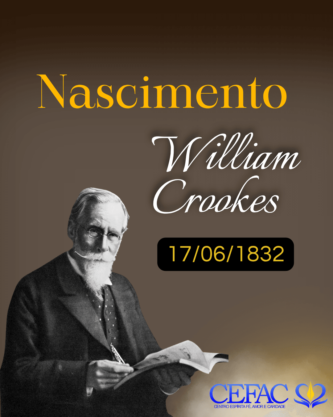 Nascimento de William Crookes