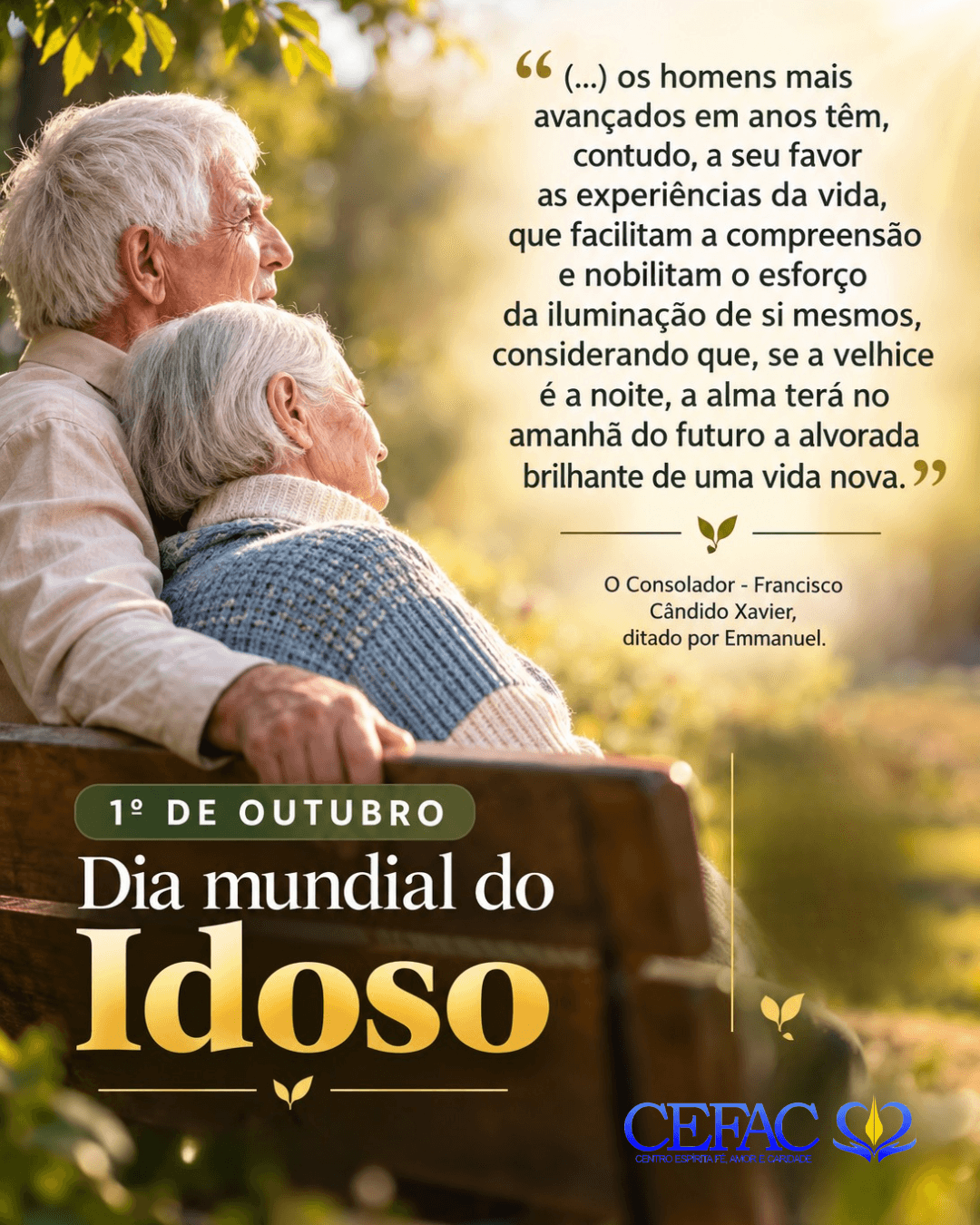 1º de Outubro | Dia Mundial do Idoso